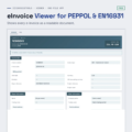 eInvoice Viewer for PEPPOL & EN16931 – screenshot of the one-file app