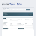 eInvoice Viewer – Editor – screenshot of the one-file app