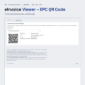eInvoice Viewer – EPC QR Code – screenshot of the one-file app