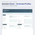 eInvoice Viewer – Extended Profiles – screenshot of the one-file app