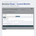 eInvoice Viewer – Invoice Monitor – screenshot of the one-file app