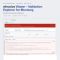 eInvoice Viewer – Validation Explorer for Mustang – screenshot of the one-file app