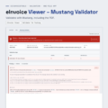 eInvoice Viewer – Mustang Validator – screenshot of the one-file app