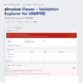 eInvoice Viewer – Validation Explorer for VAMPIRE – screenshot of the one-file app