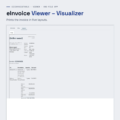 eInvoice Viewer – Visualizer – screenshot of the one-file app
